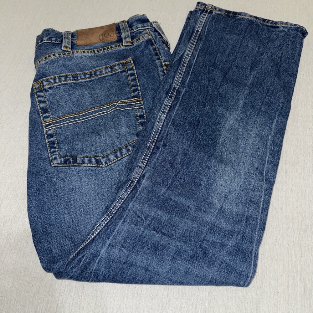 Cody James Jeans Mens 40x32 Blue Medium Wash Relaxed Straight Stretch Denim EUC